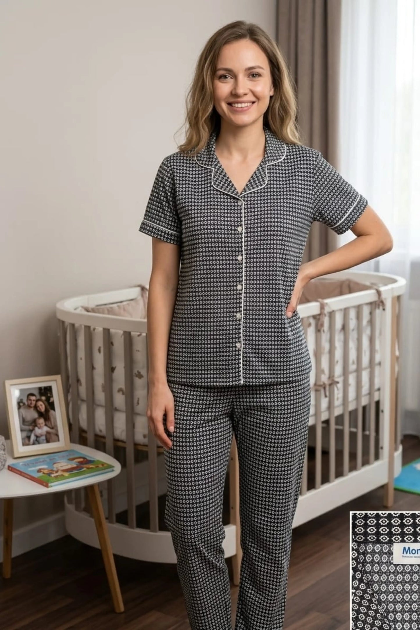 Black Mandala Pyjama Sets
