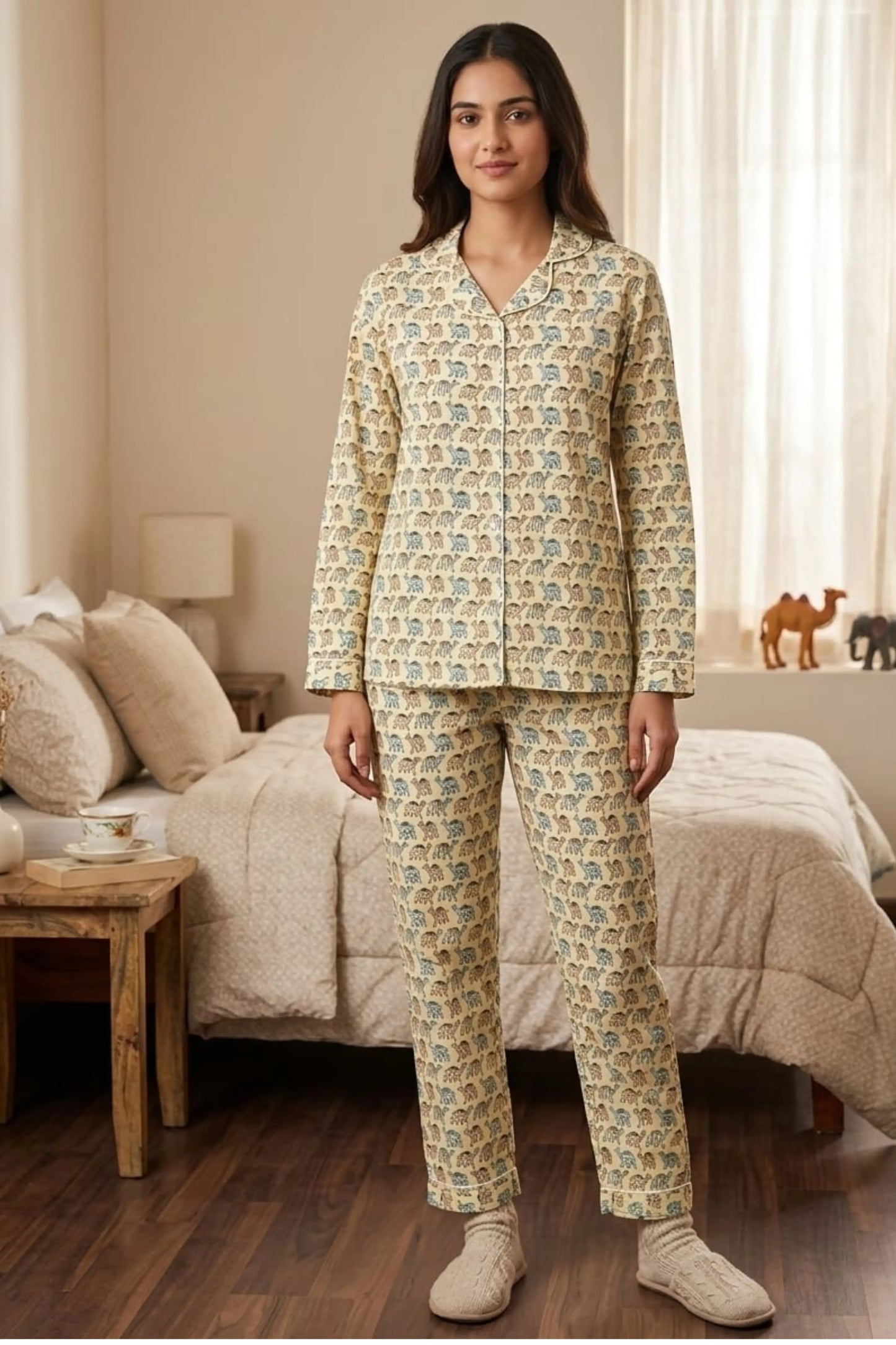 Yellow Canal Pyjama Sets