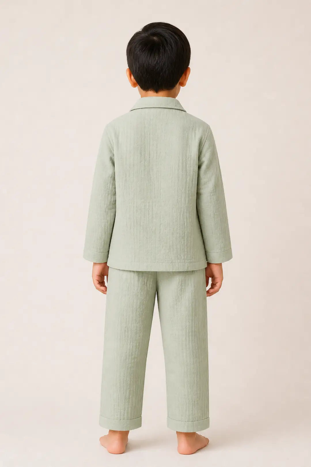 Sage Green Muslin Cotton Pyjama Set