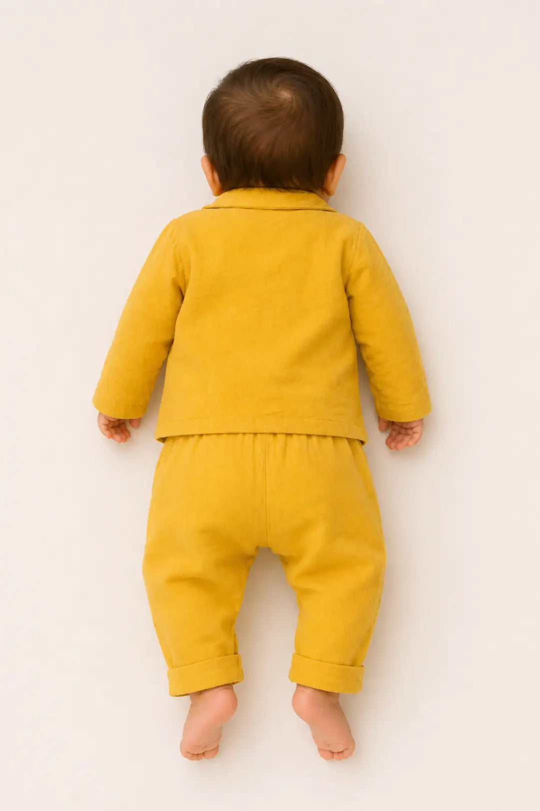 Mustard Muslin Cotton Pyjama Set