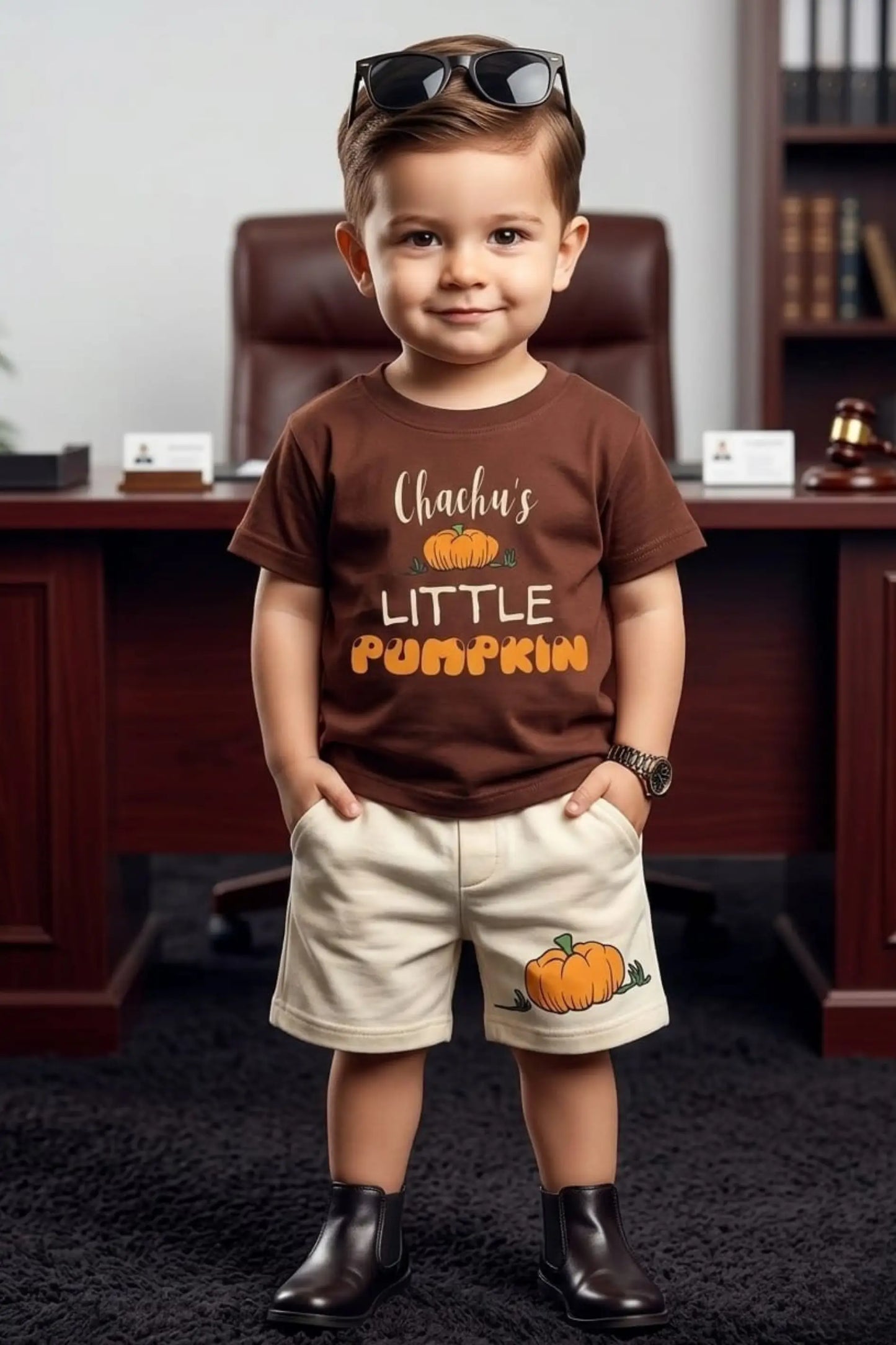 Chachu's Little Pumpkin Shorts Sets