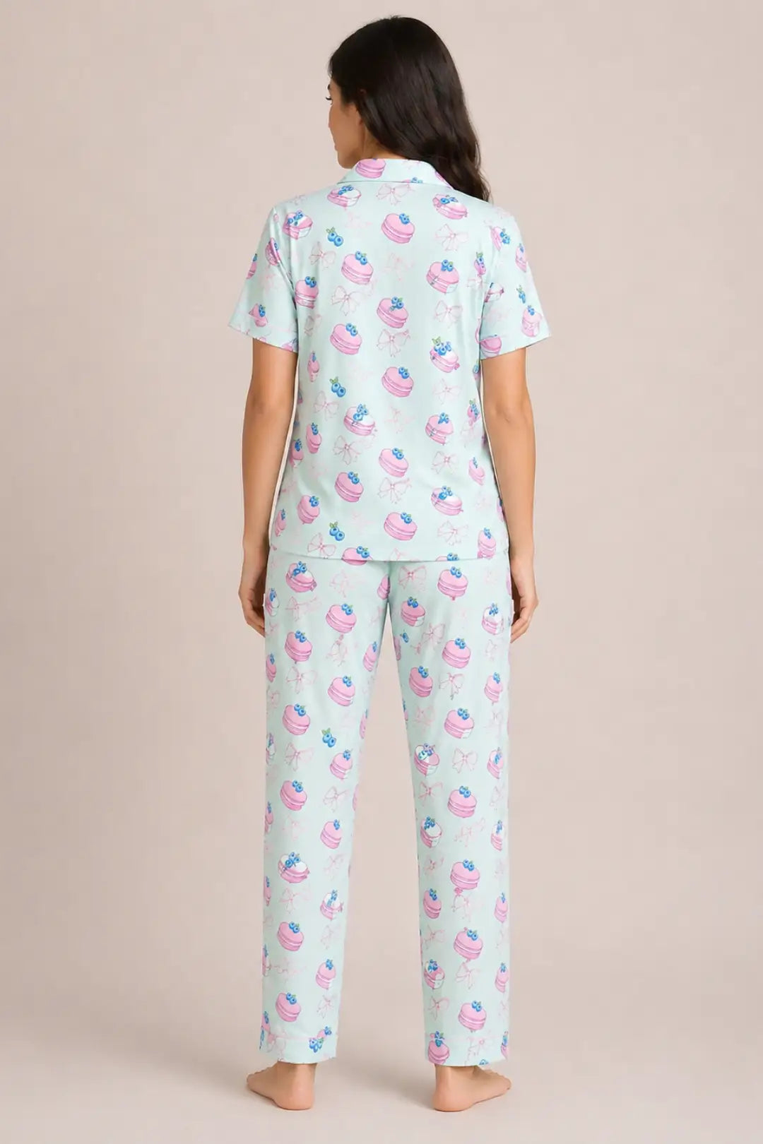 Blue Cupcakes Pyjama Set