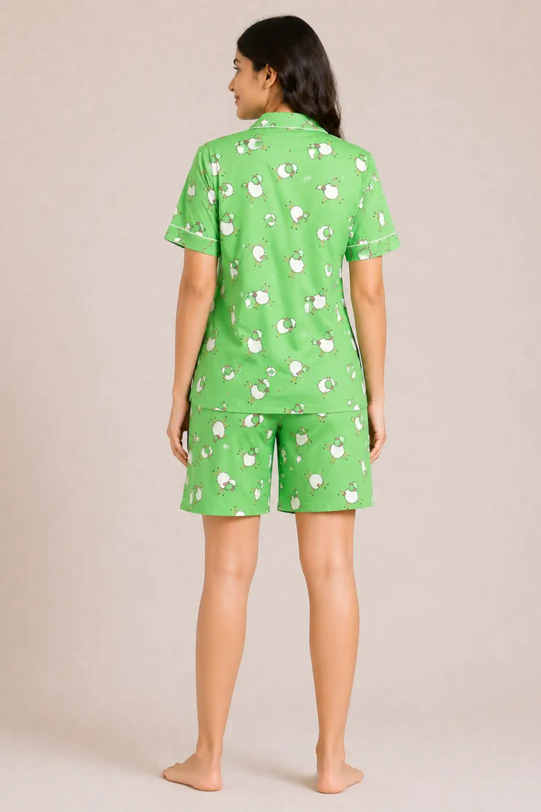 Green Sheep Shorts Pure Cotton