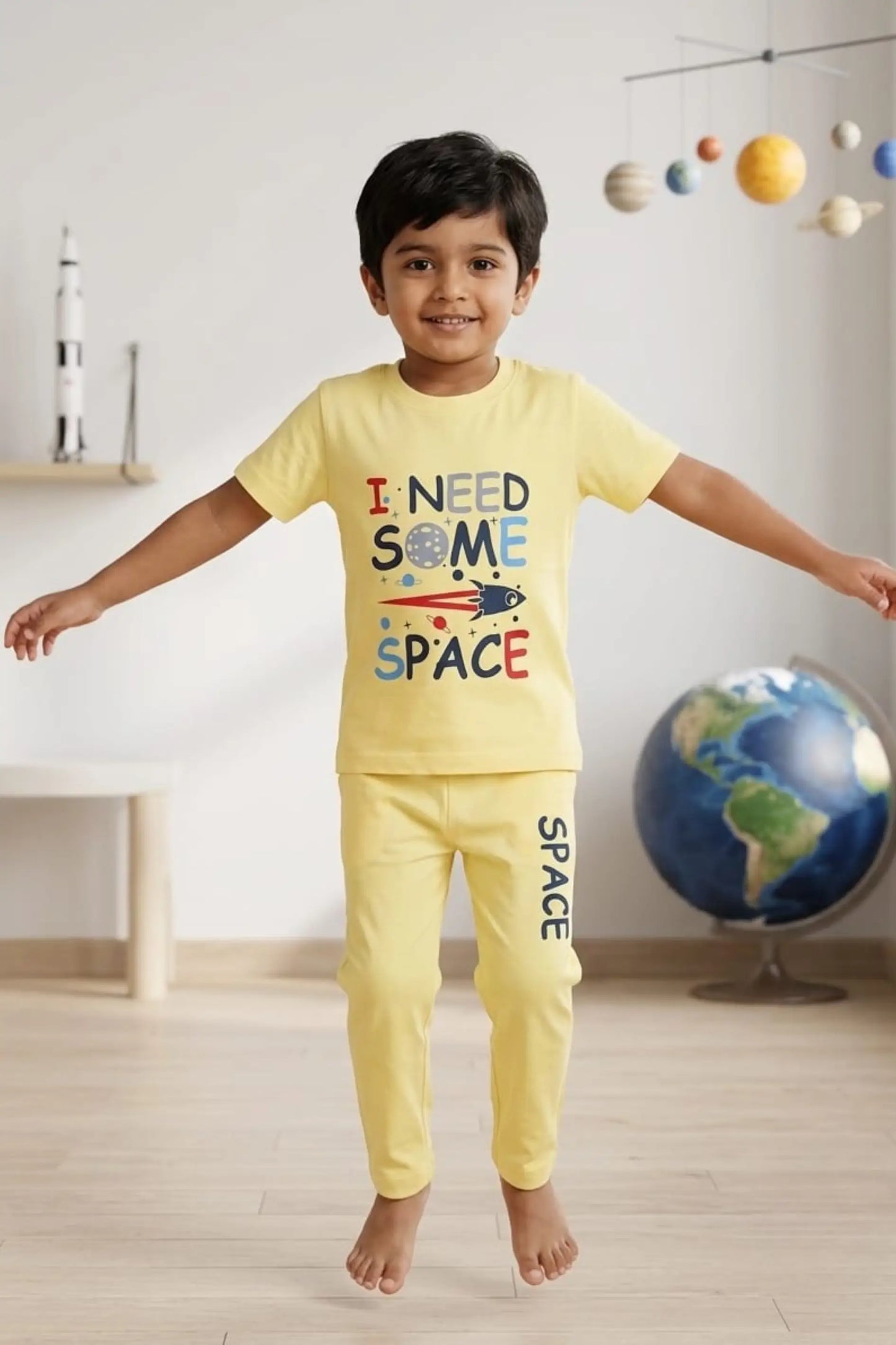 Yellow Spaces Full Pants