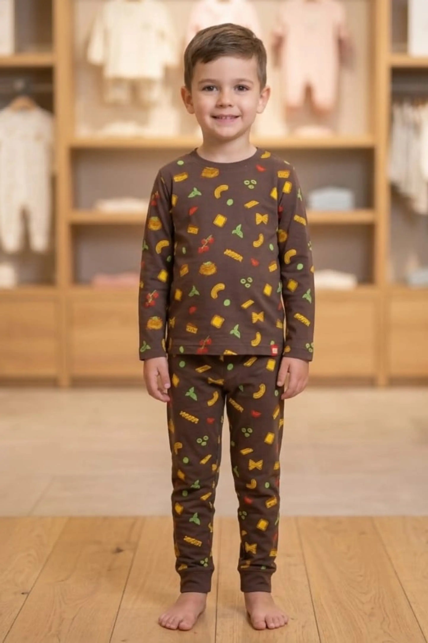 Brown Pasta Full Pants