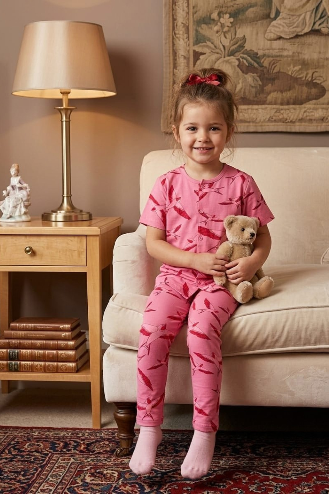 Pink Canaries Full Pants