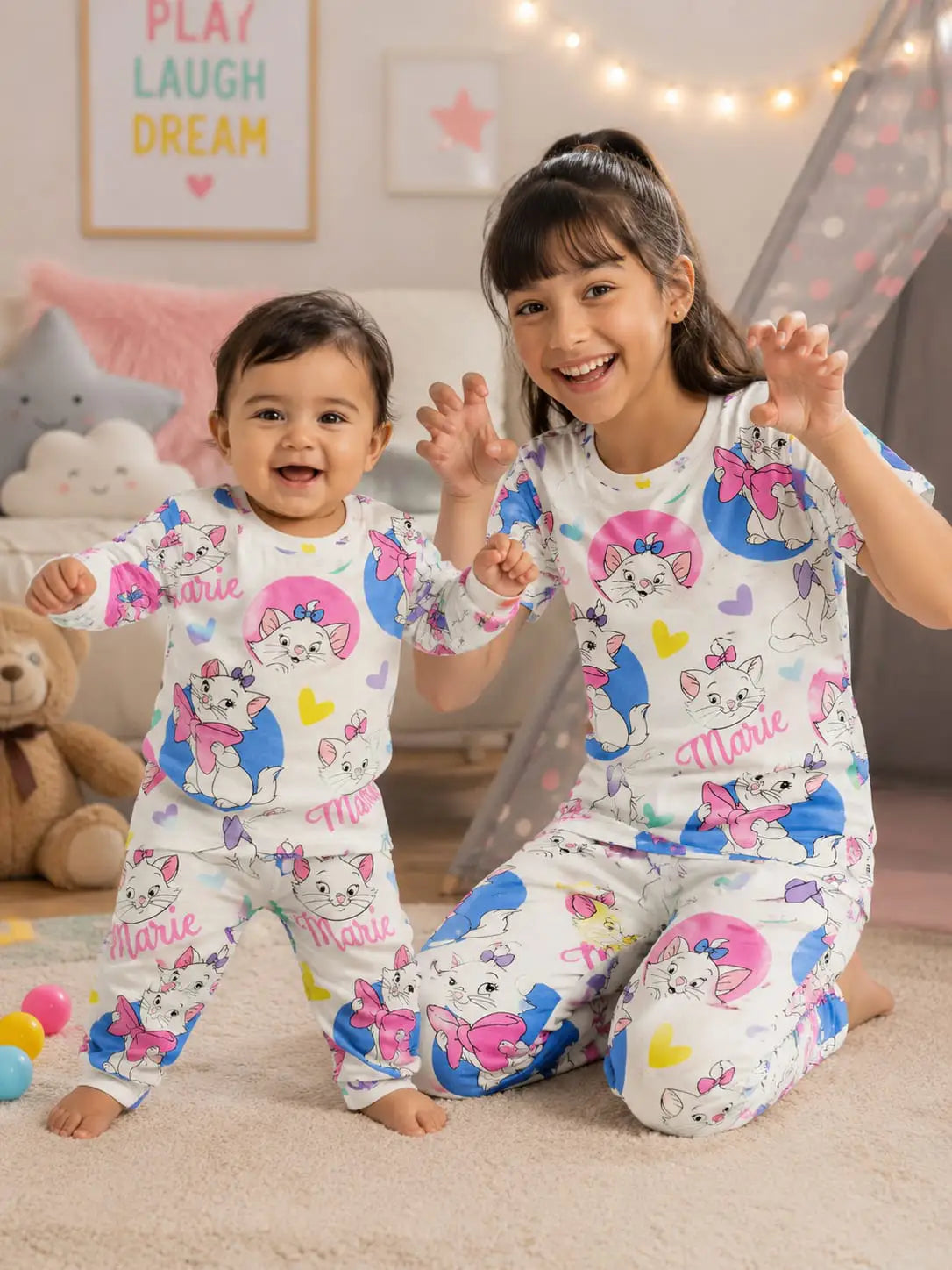Marie Kitten Pyjama Sets