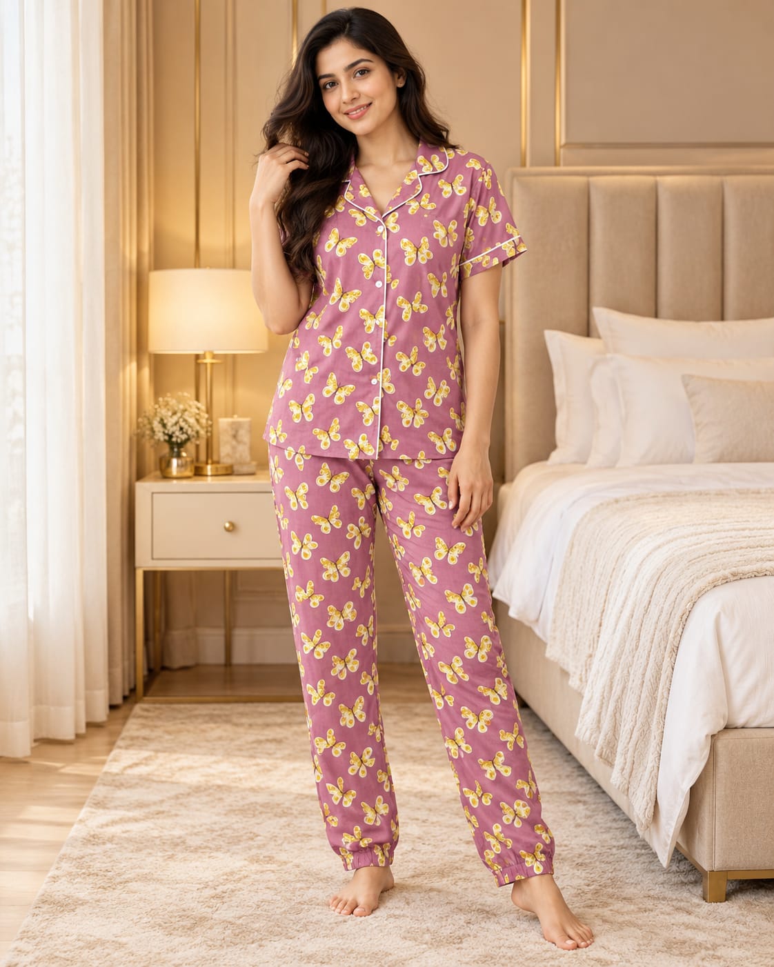 Yellow Butterfly Pure Cotton