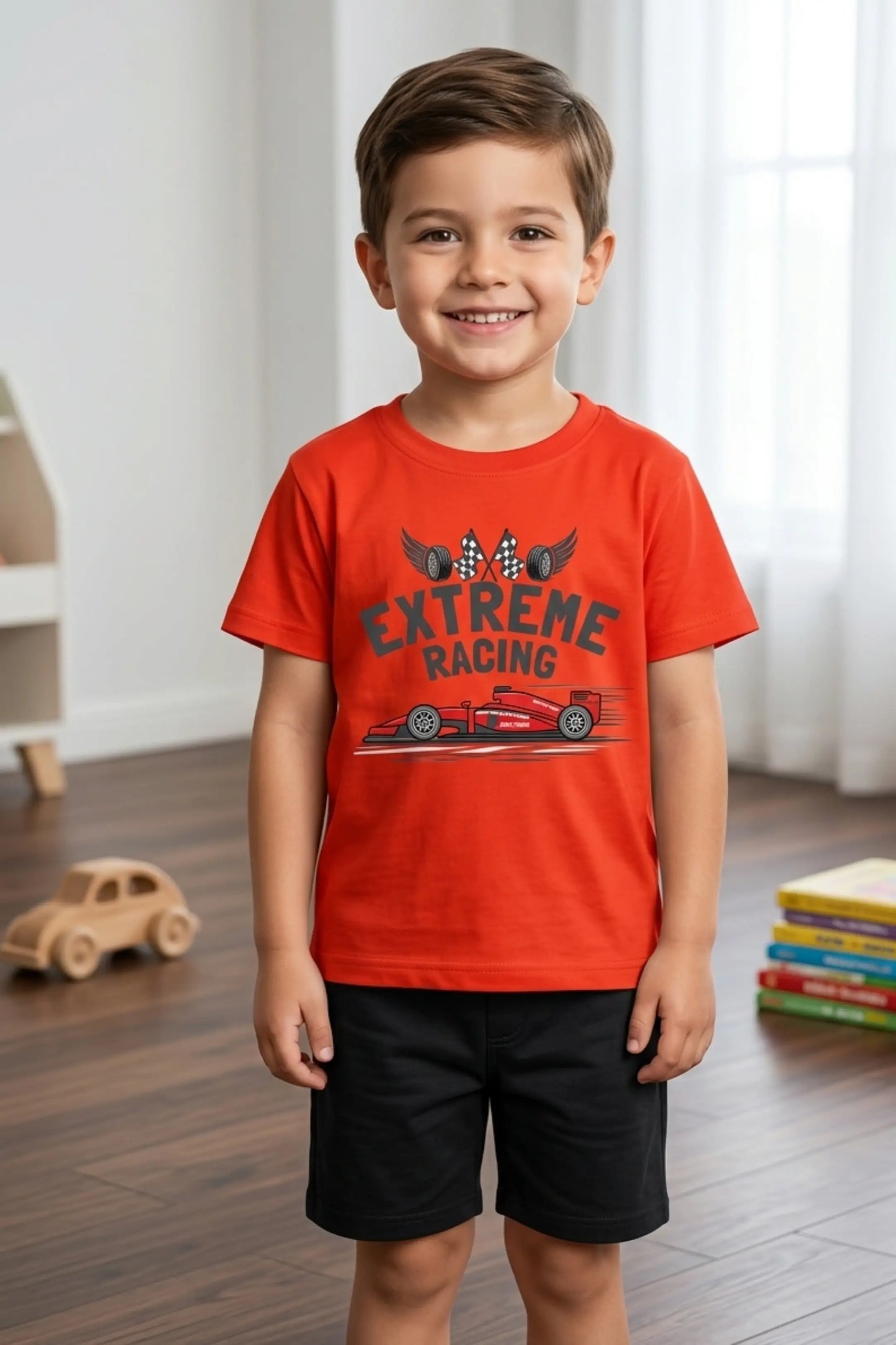 Boys Retro Racing Shorts Sets
