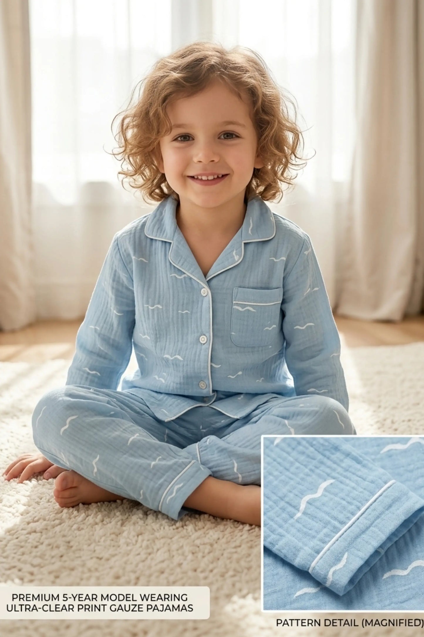 Blue Birds Pyjama Sets