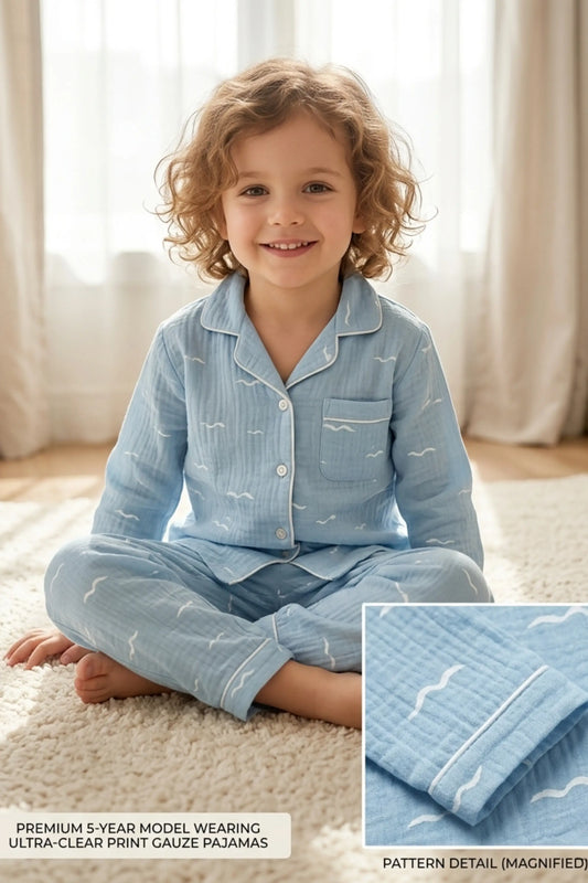 Blue Birds Pyjama Sets