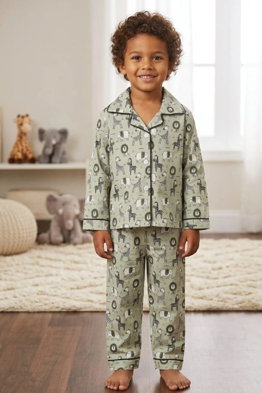 Grey Animals Pyjama Sets
