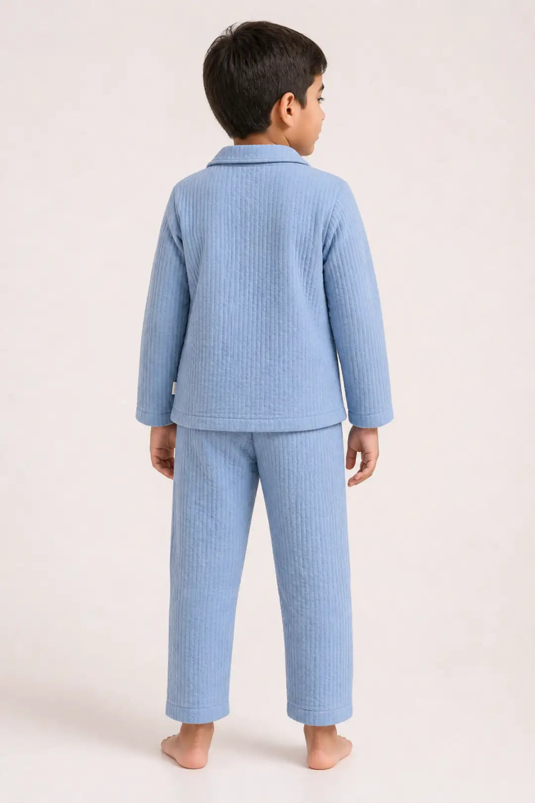 Steel Blue Muslin Cotton Pyjama Set