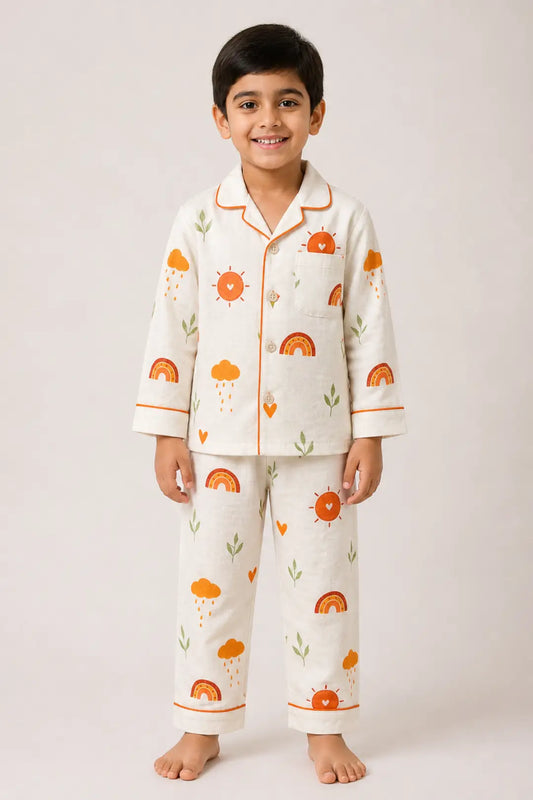 Bamboo Premium Muslin Cotton Pyjama Set