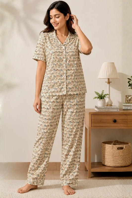 Yellow Canal Pyjama Sets