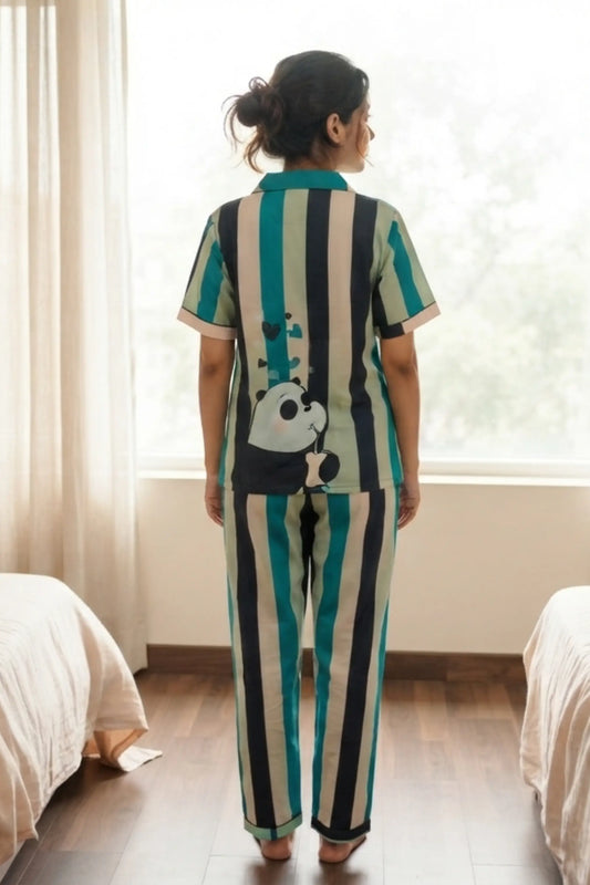 Busy Panda Pyjama Set