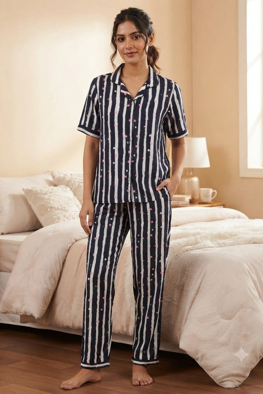 Black & White Check Pyjama Set