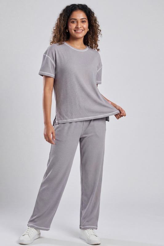 Grey Co-ord Loungewear Set