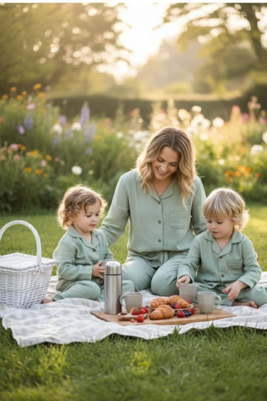 Sage Green Muslin  Twinning Sets