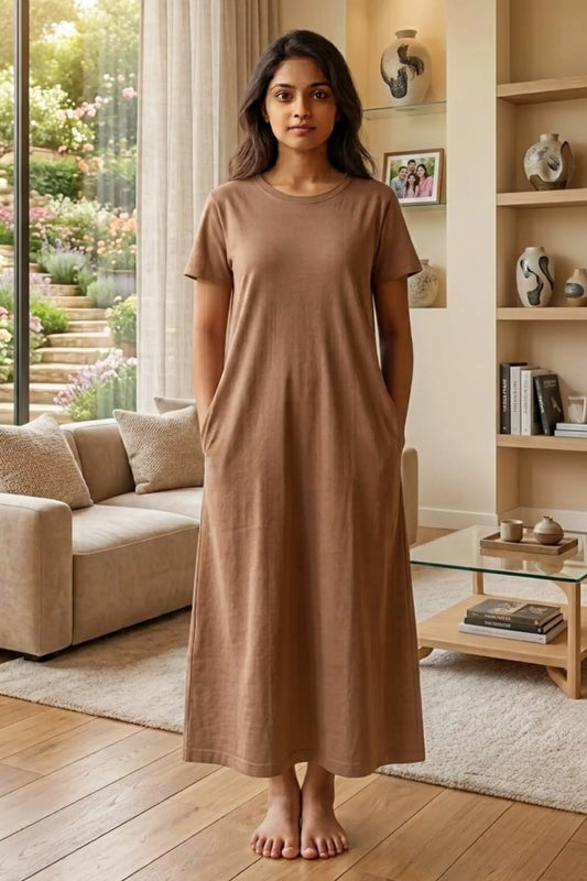 Brown Lycra Lounge Drees