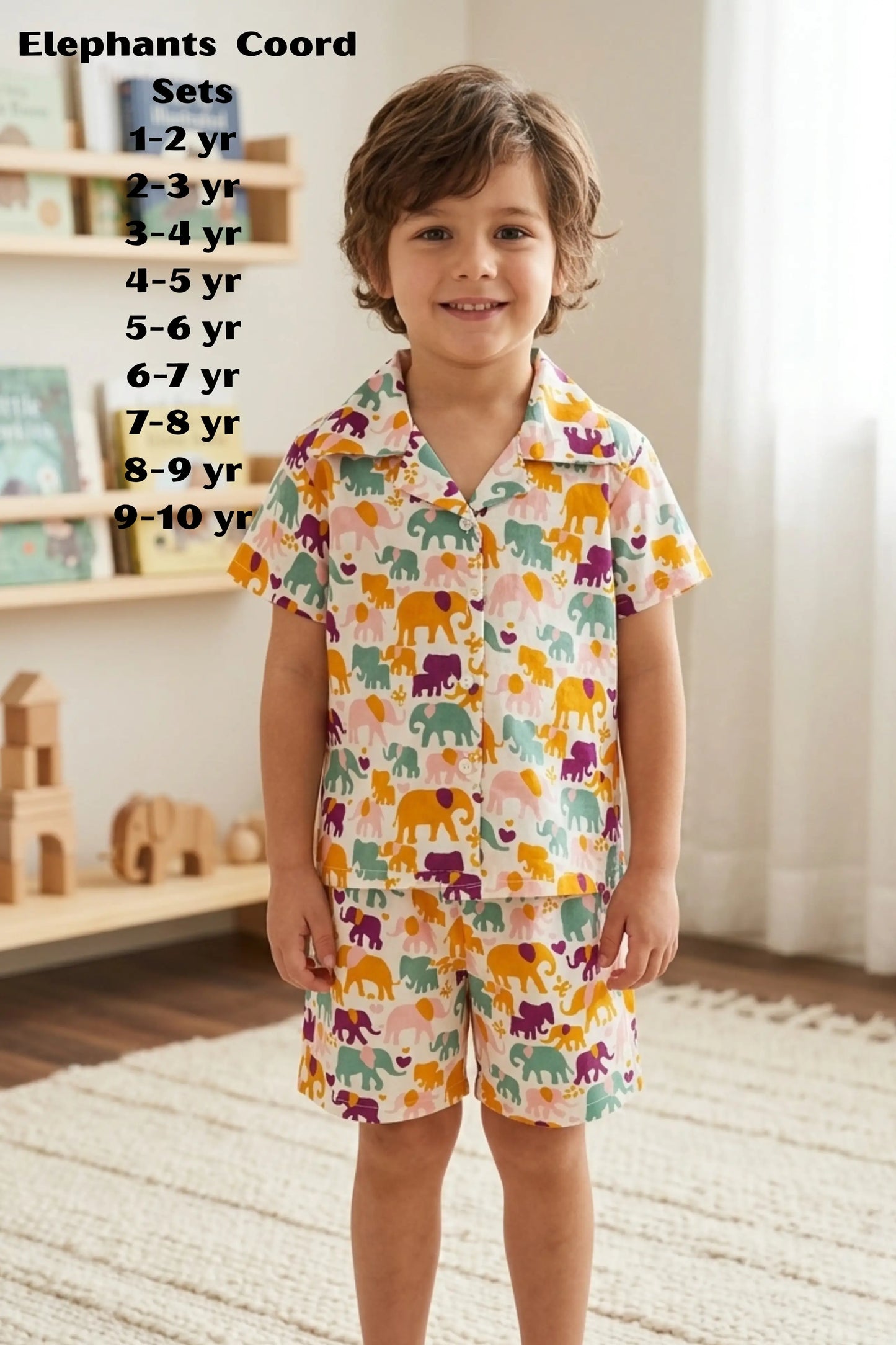 Elephants Shorts Sets