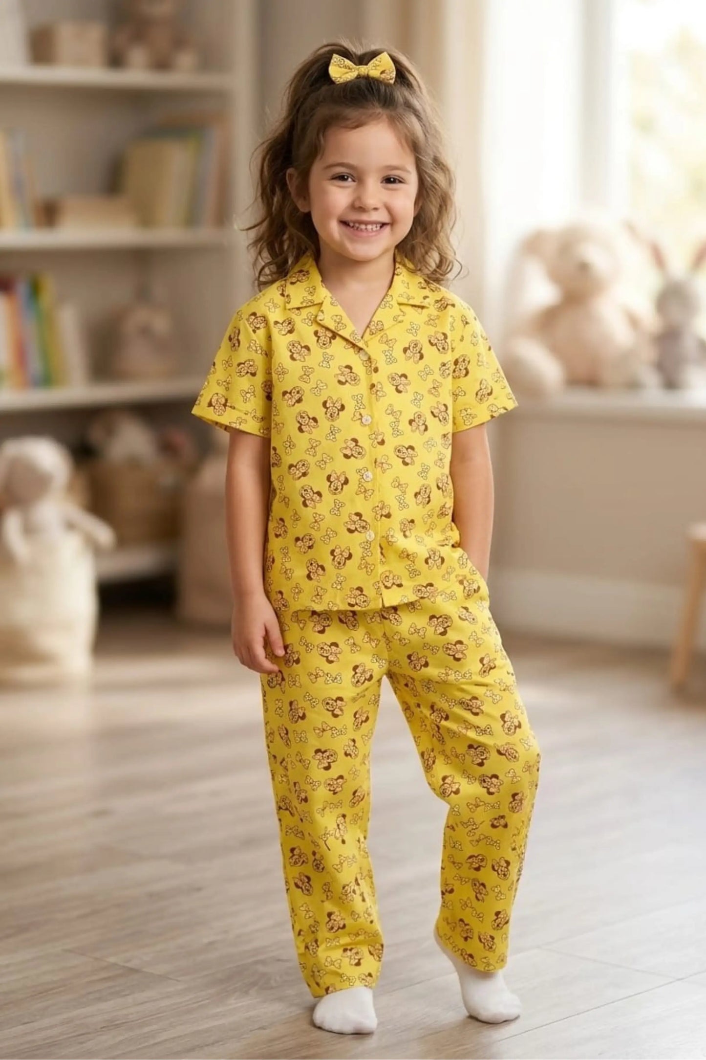 Yellow Minnie Pyjama Sets