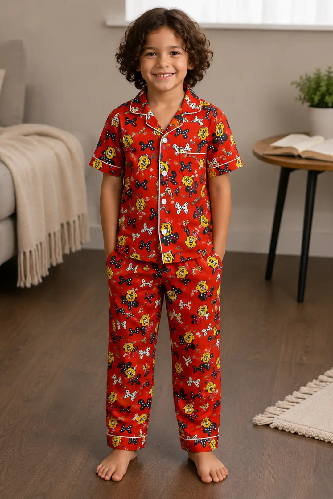 Red Mickey Pyjama Sets