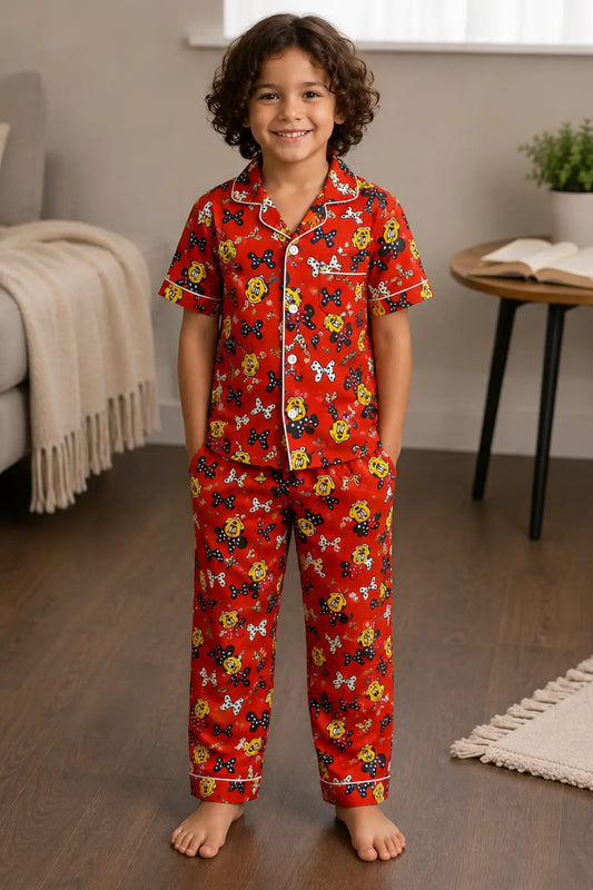 Red Mickey Pyjama Sets