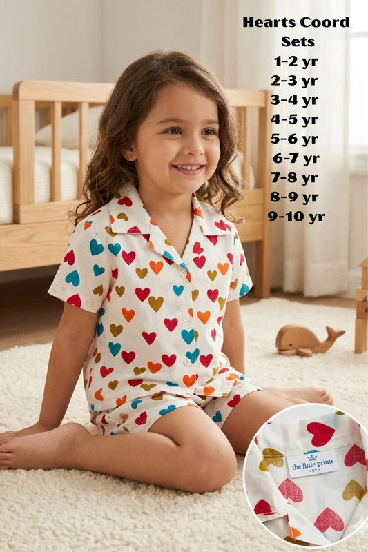 Red Heart Shorts Sets