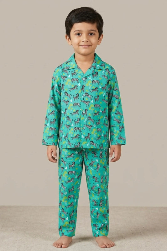 Green Zebra Pyjama Sets