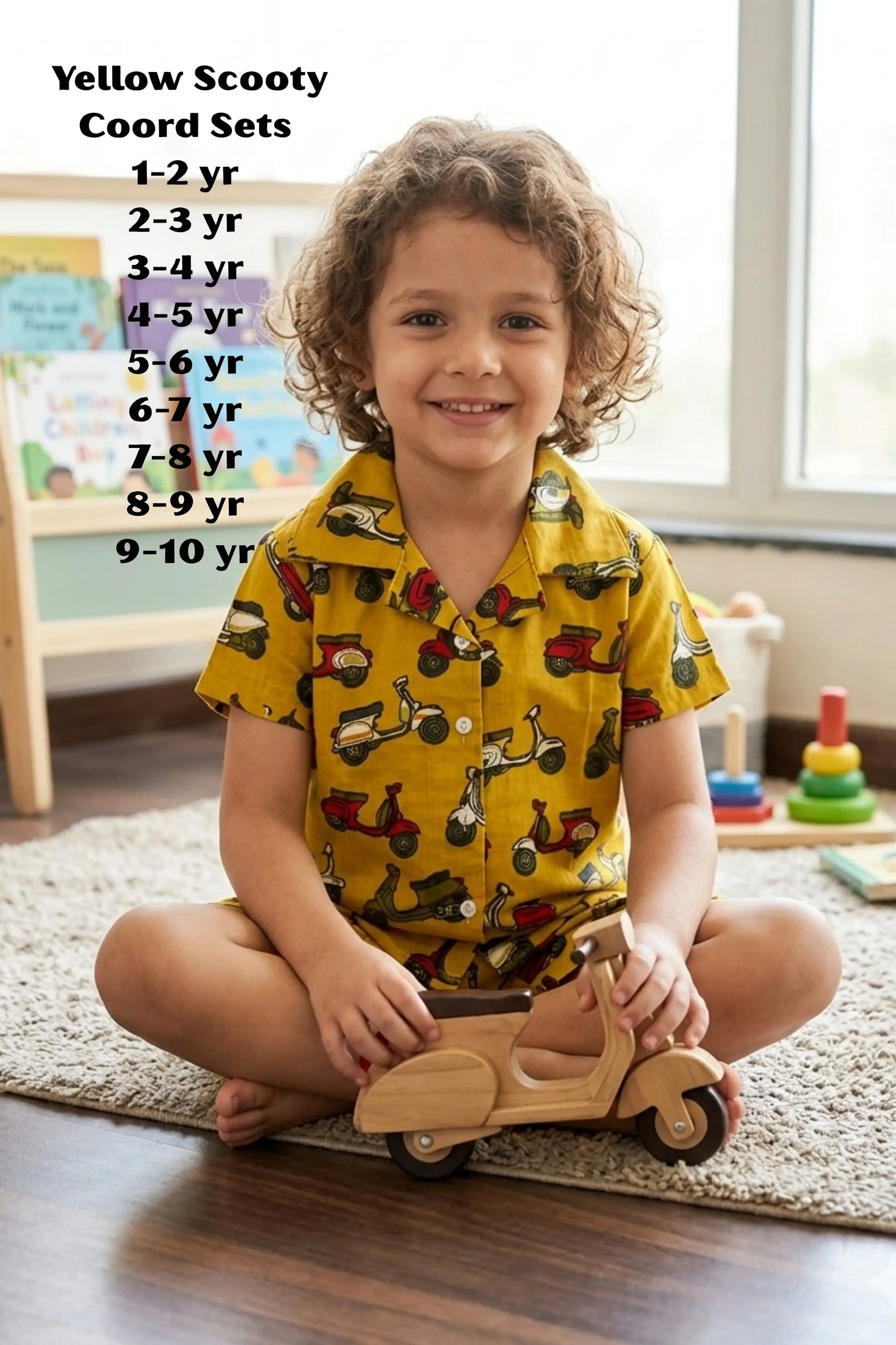 Yellow  Scooty shorts Sets