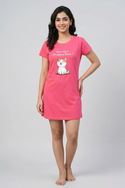 Pink Short nighty