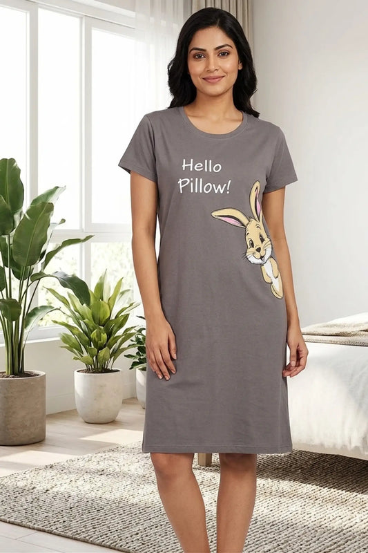 Grey Short nighty