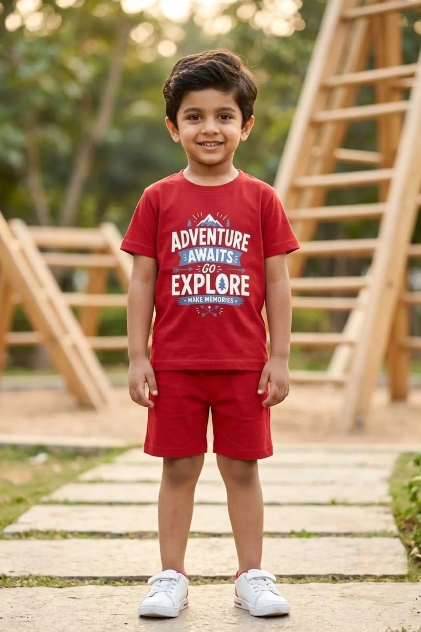 Maroon Adventures Shorts Sets