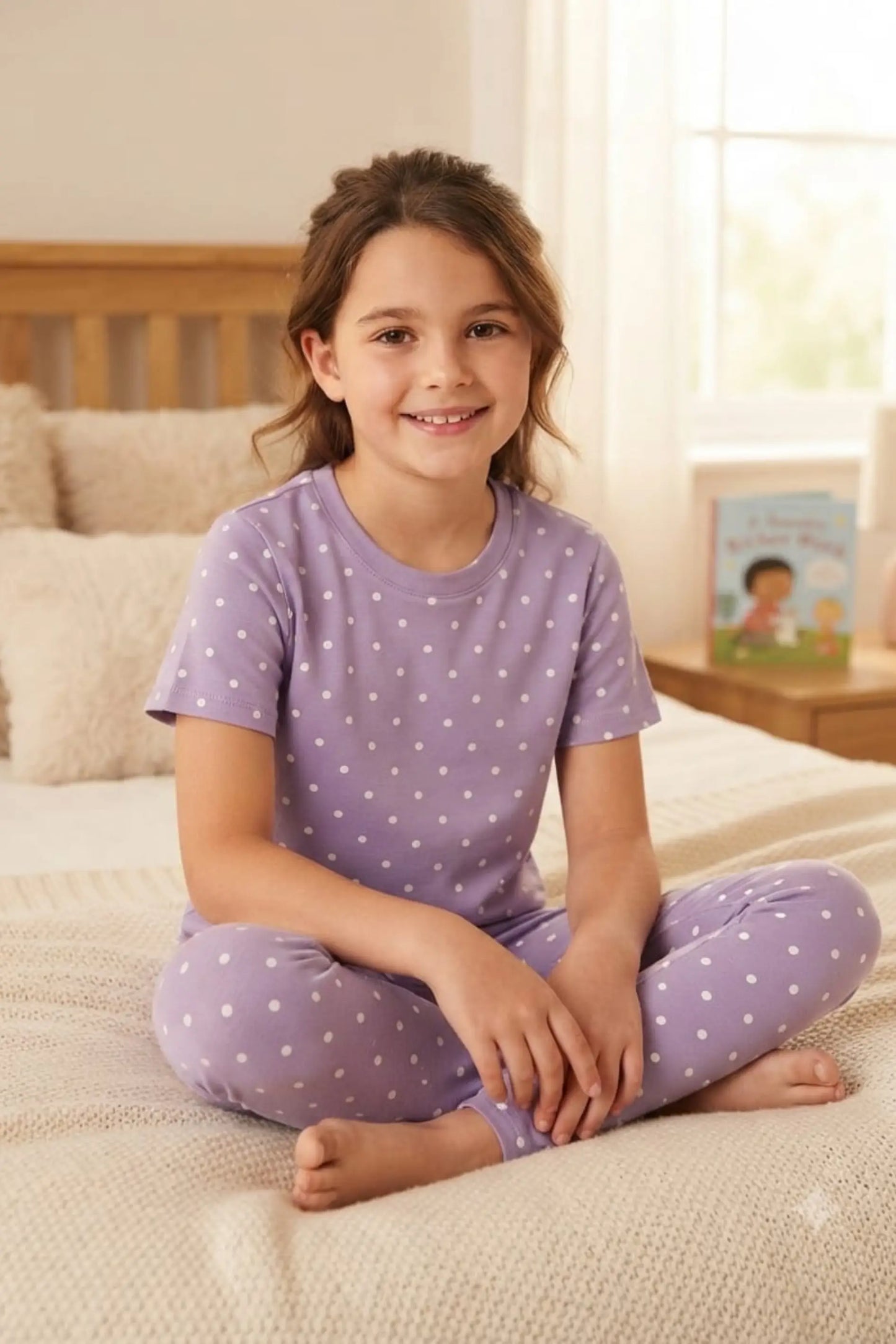 Purple Dots Pyjama  Sets