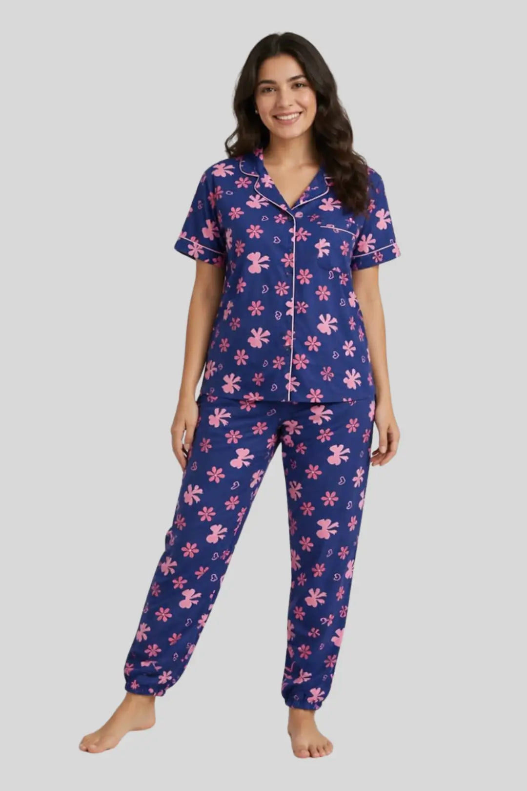 Navy Blue Pyjama Set
