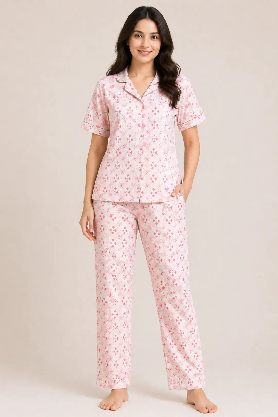 Pink Combo Pure Cotton