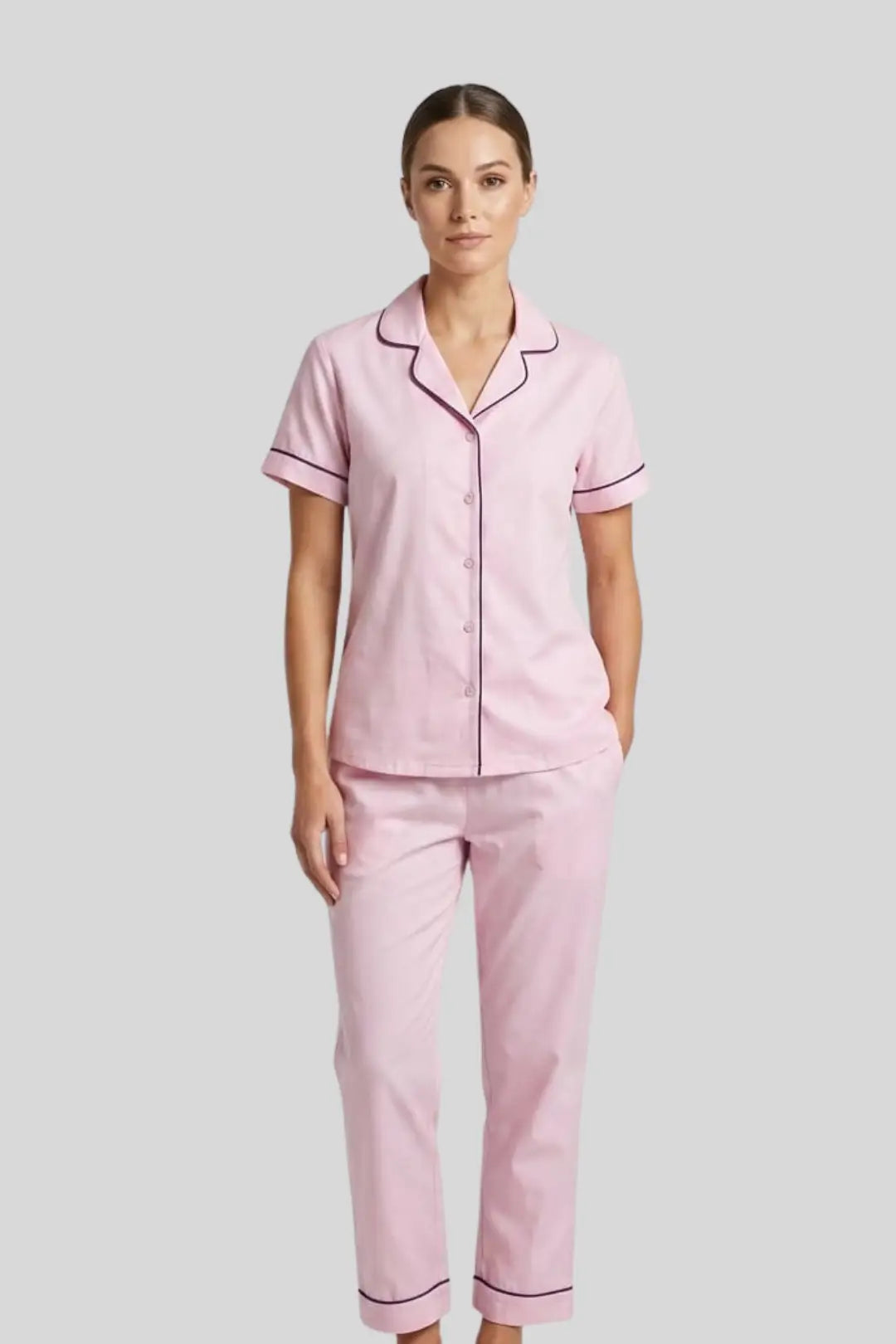 Self Care Pink Wowen Pyjama Set