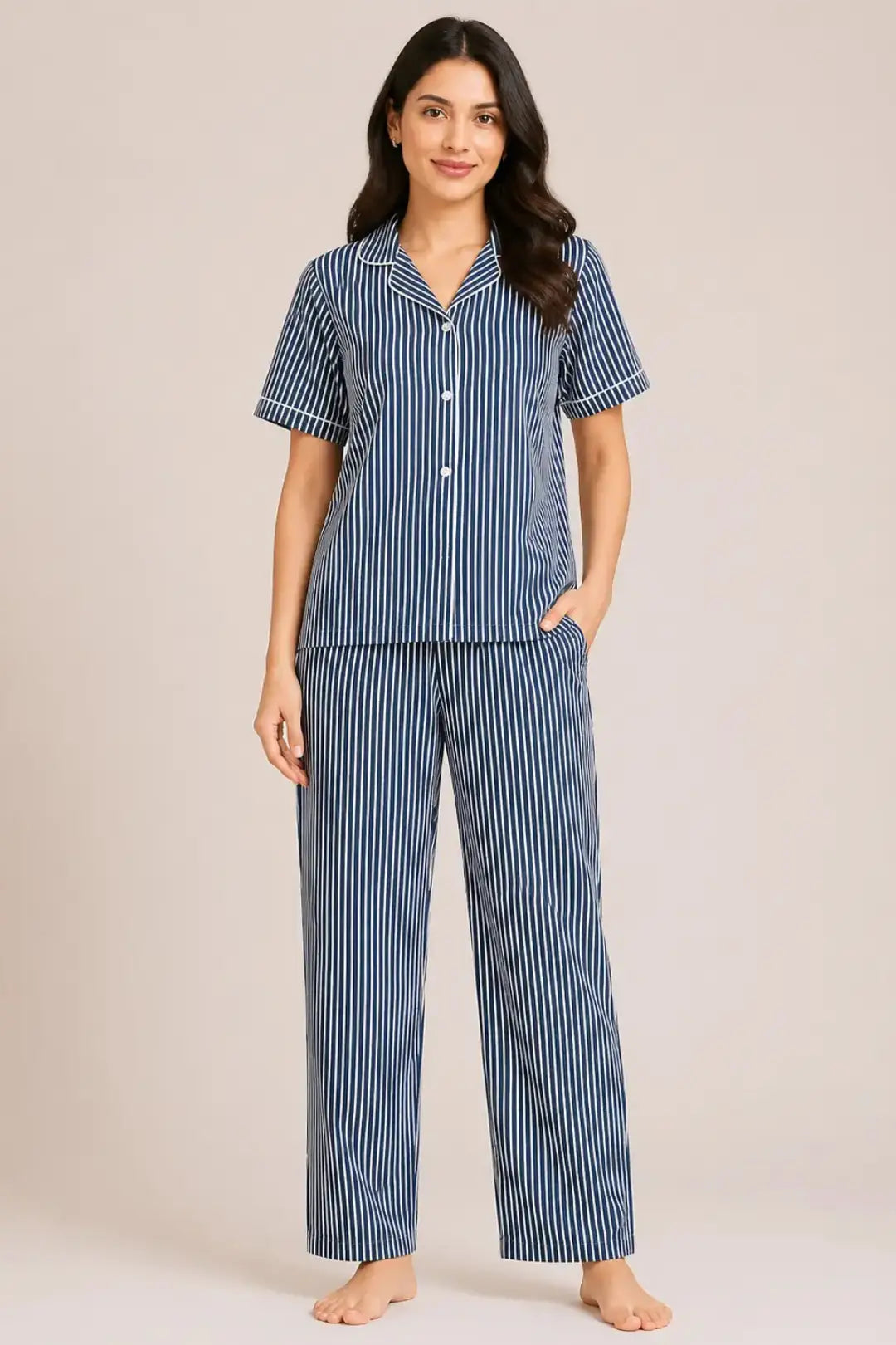 Blue Stripes Pyjama Sets