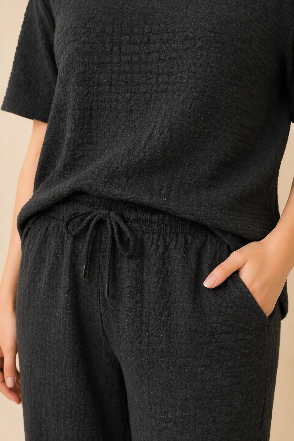 Black full pants Co-ord set