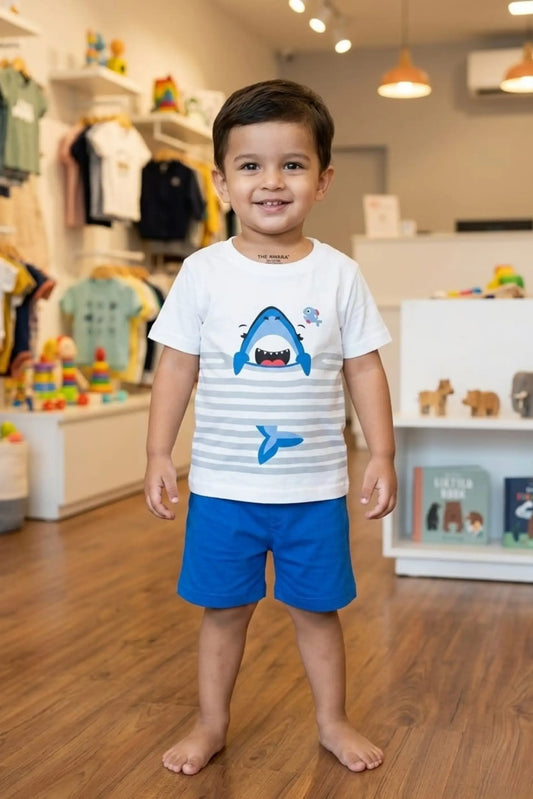 White Shark Shorts Sets