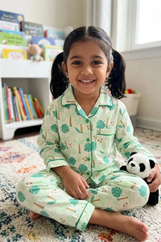 Green Forest Full Sleeves Pyjama Set
