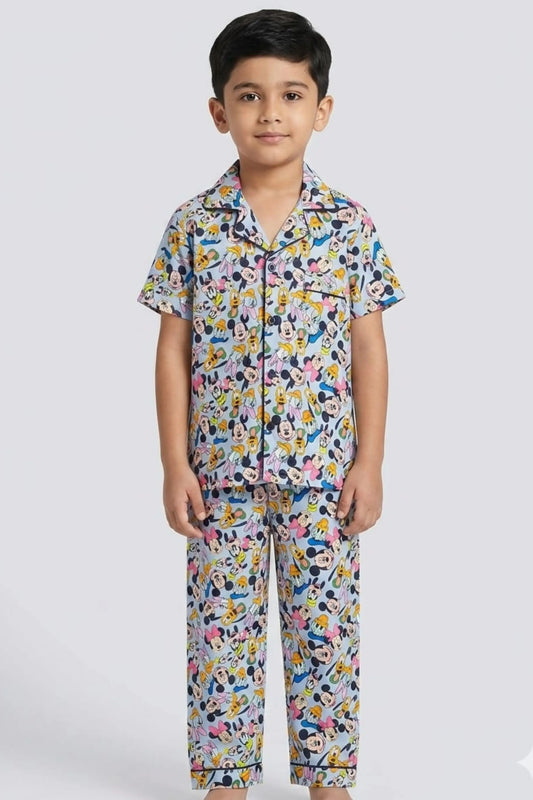 Purple Mickey Mouse Full Pants