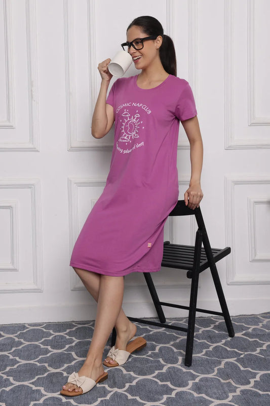 Purple Short nighty