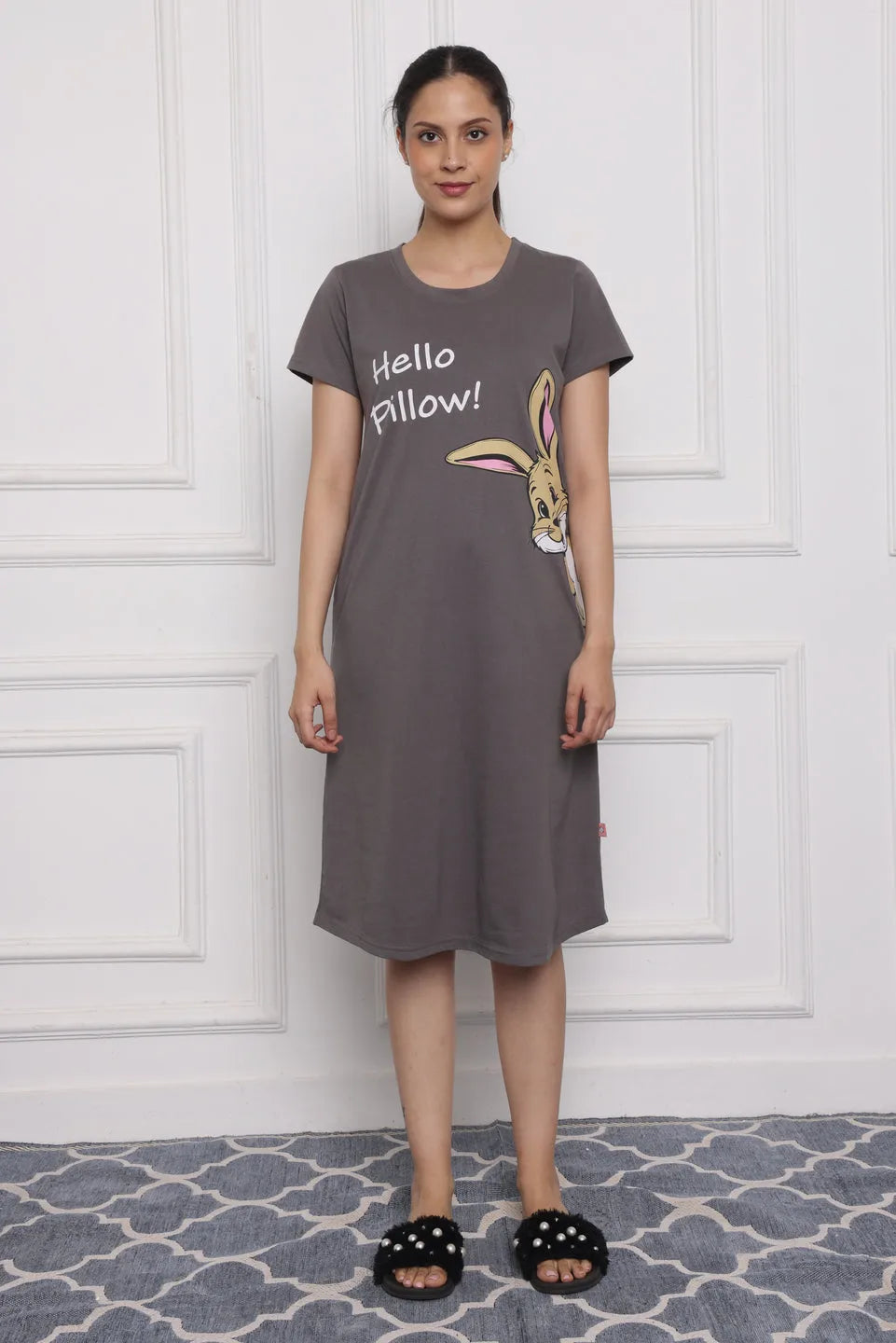 Grey Short nighty
