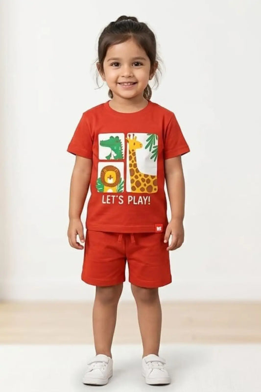 Orange Forest Jungles Pyjama Sets