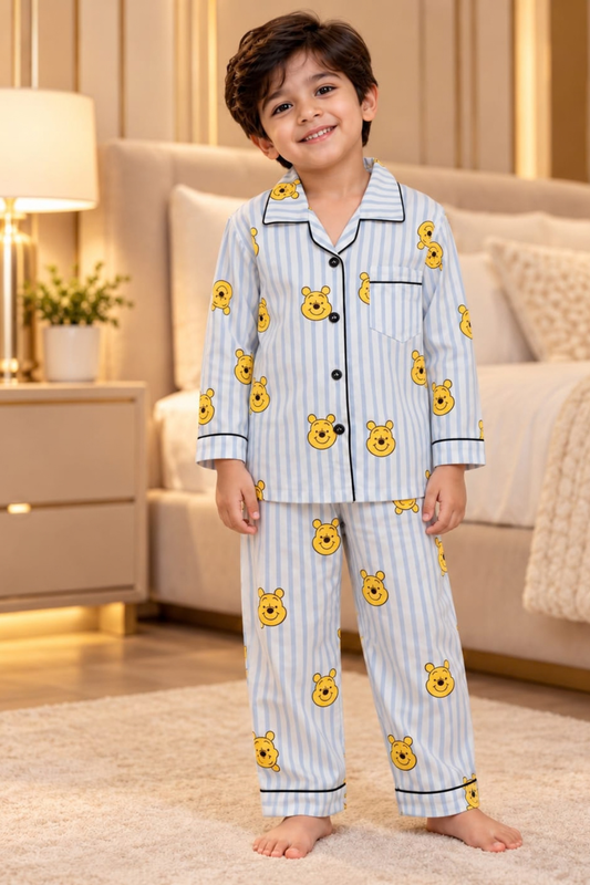 Blue Pooh Pyjama Sets