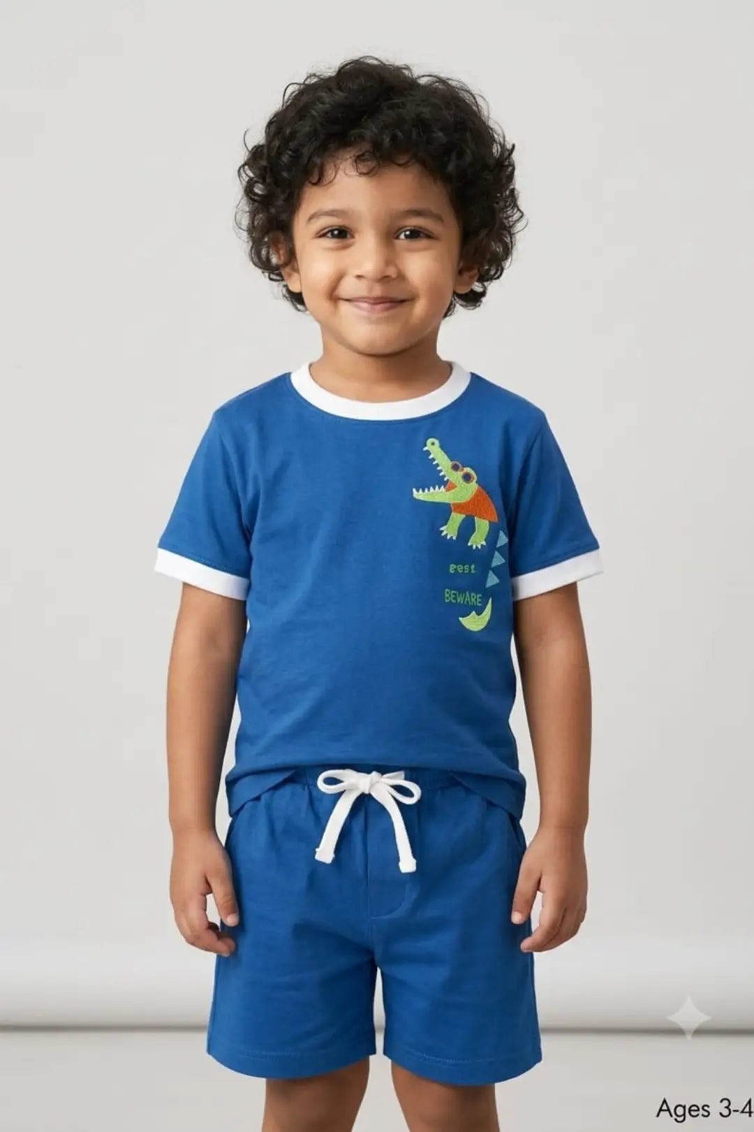 Green Dinosaurs Shorts Sets