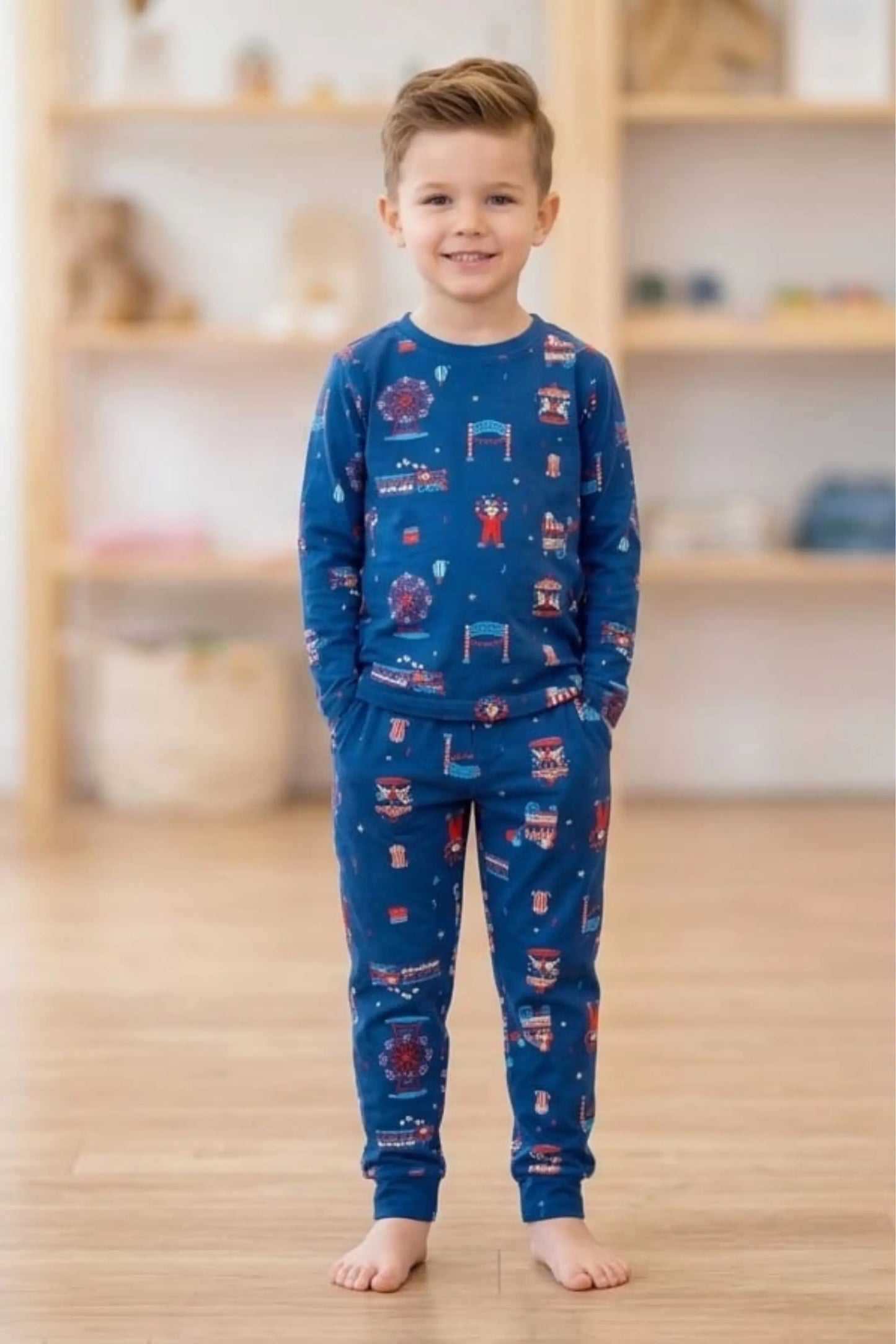 Blue Cornival Full Pants