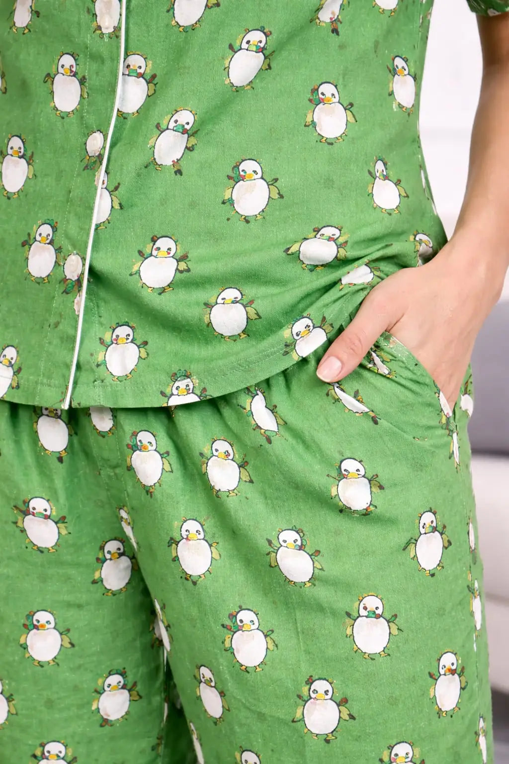 Green Sheep  Pyjama sets Pure Cotton